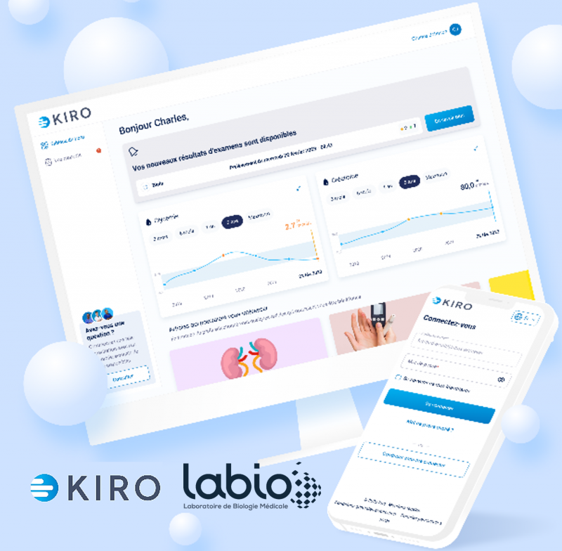 Résultats d'analyse: Kiro, La nouvelle plateforme digitale pour vos résultats d'analyse chez Labio dans les Bouches-du-Rhône