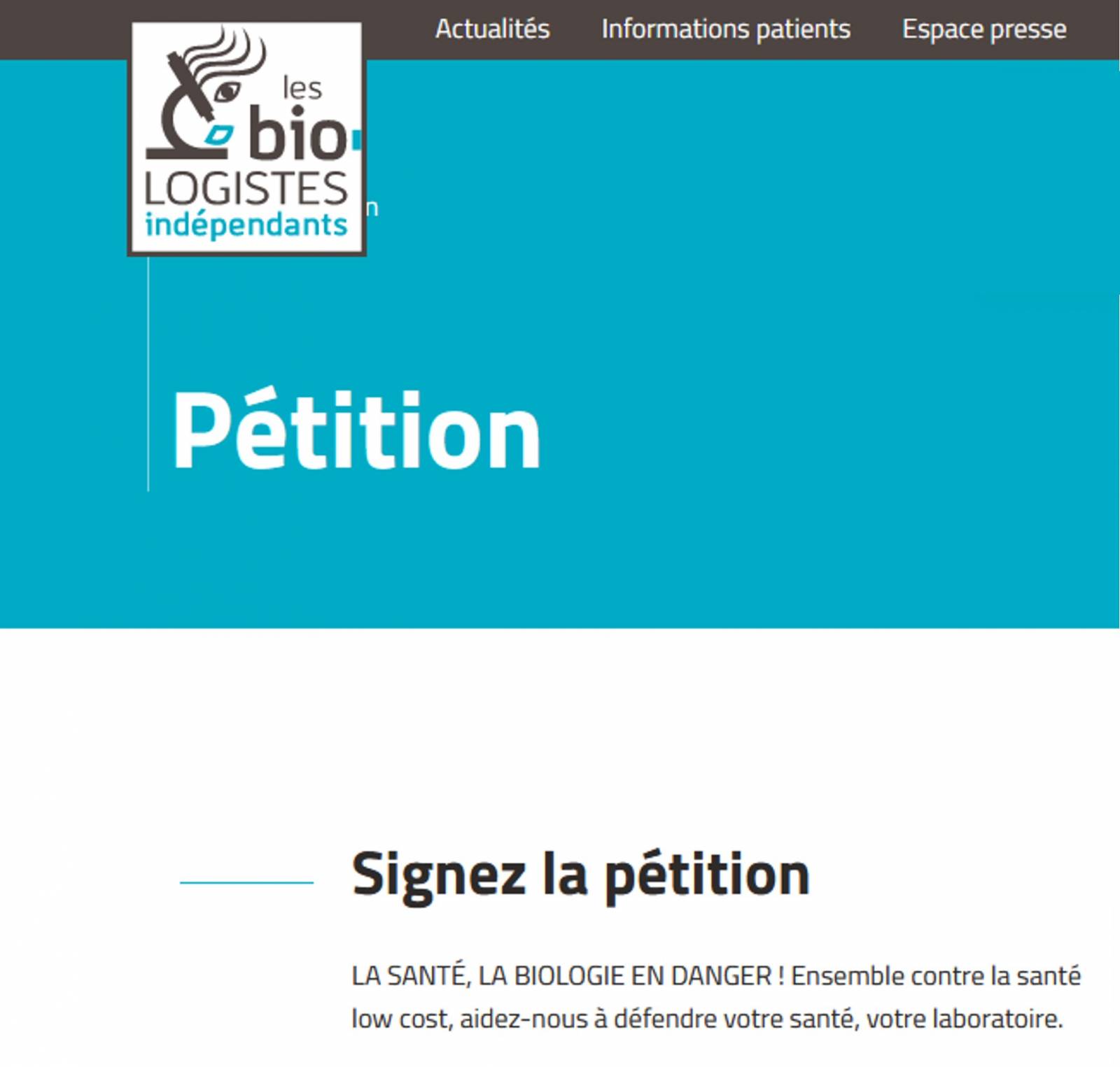 Pétition: Ensemble contre la santé low cost