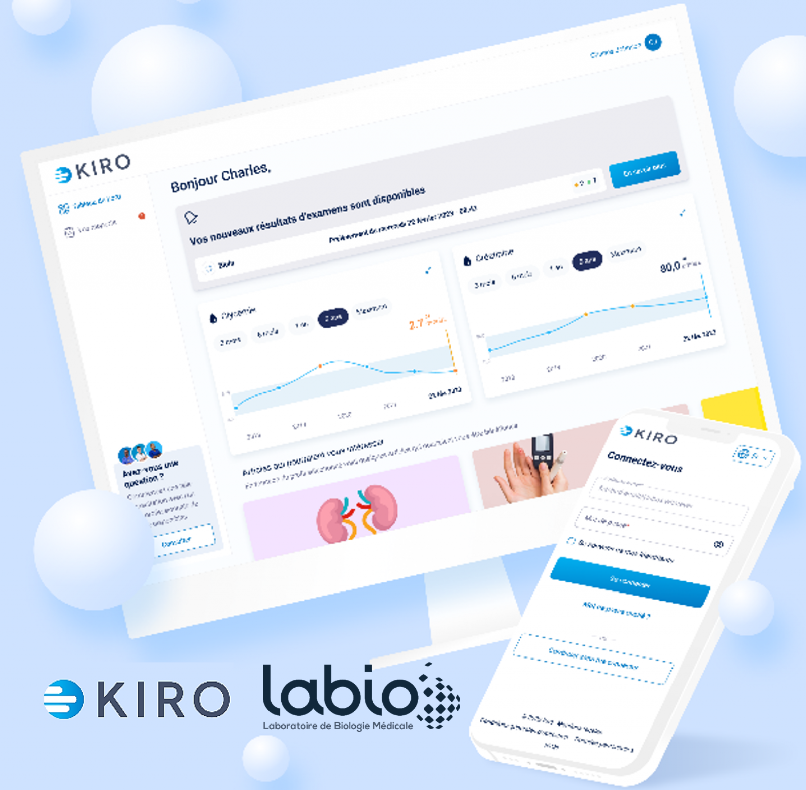 Kiro : La nouvelle plateforme digitale pour vos résultats d'analyse chez Labio
